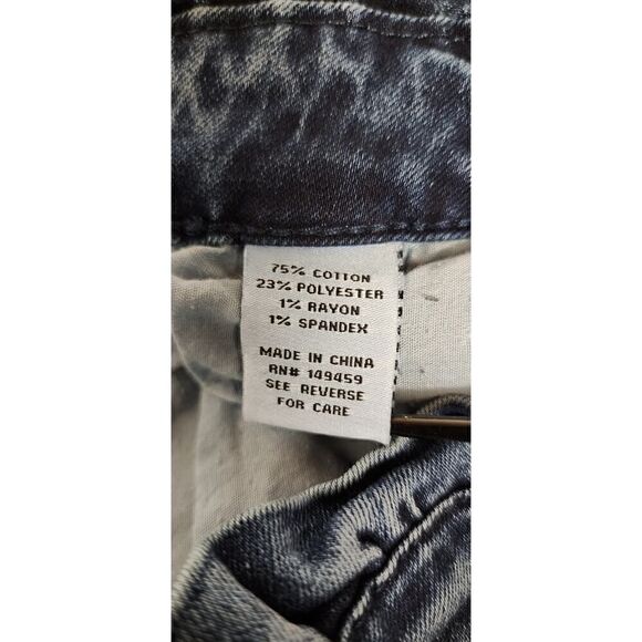 Ashley Mason Paper Bag High Rise Waist  Raw Hem Bootcut Denim Jeans  Size 7 - Picture 5 of 9